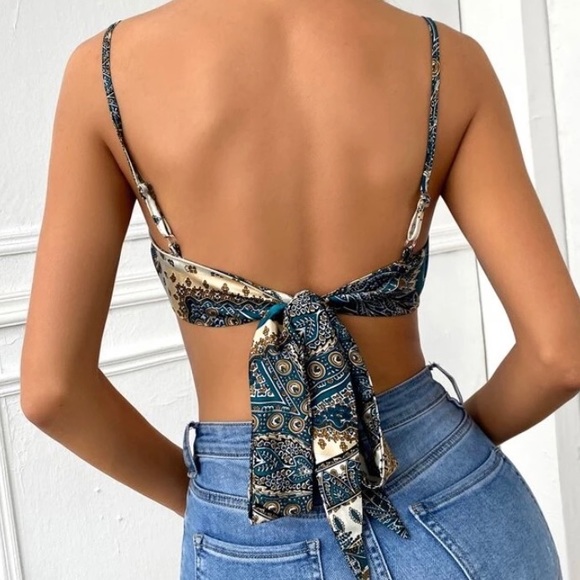 SHEIN Scarf Top - Picture 2 of 5